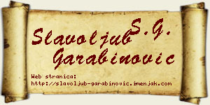 Slavoljub Garabinović vizit kartica